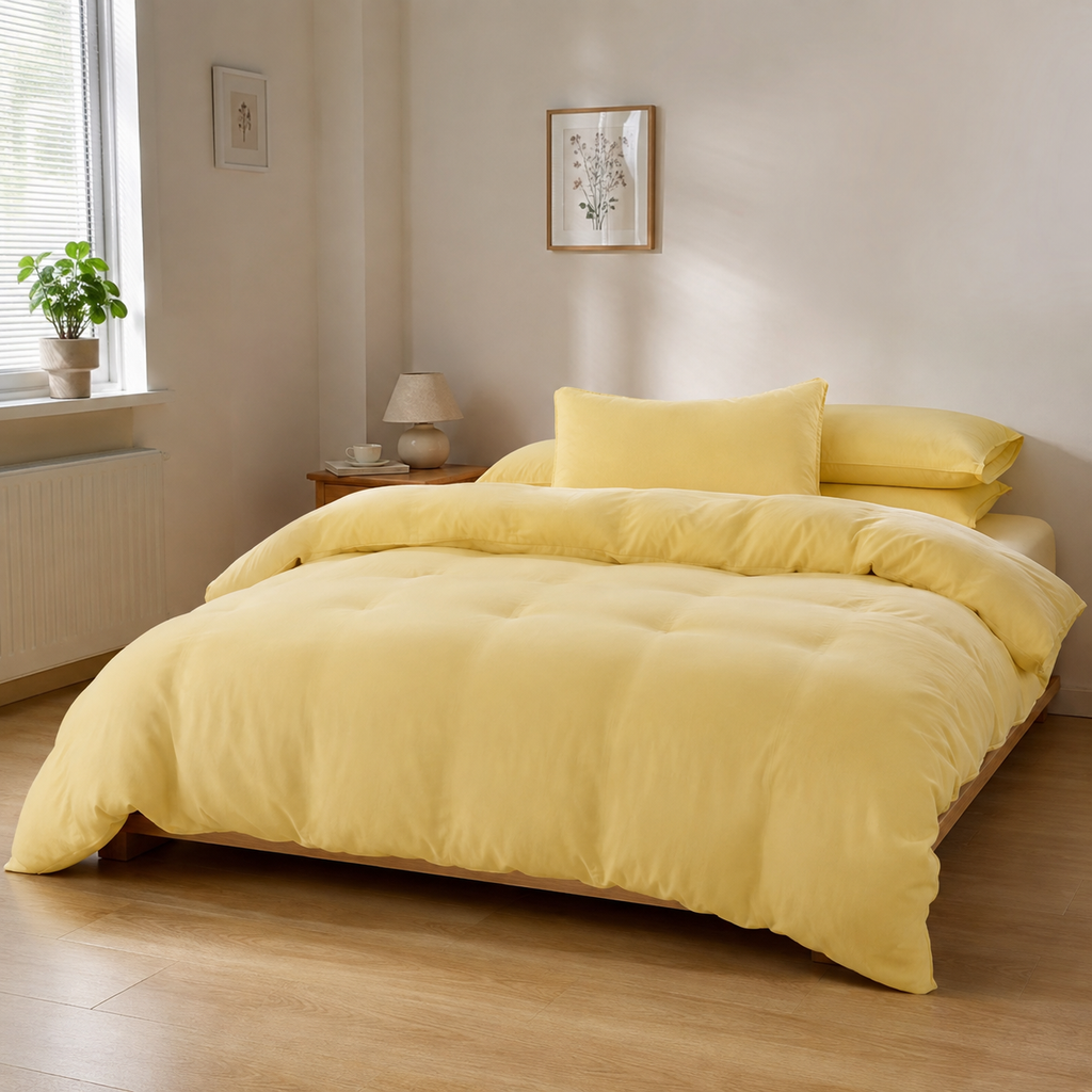 Housse de Couette Coton Lavé Douceur