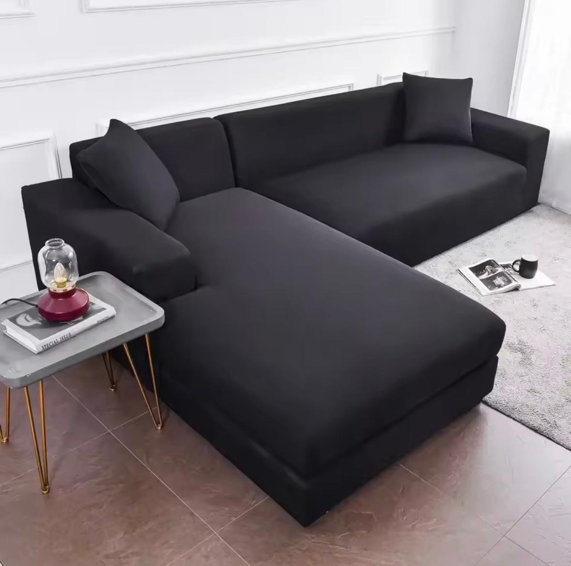Housse de Canapé Jacquard Extensible Épaisse