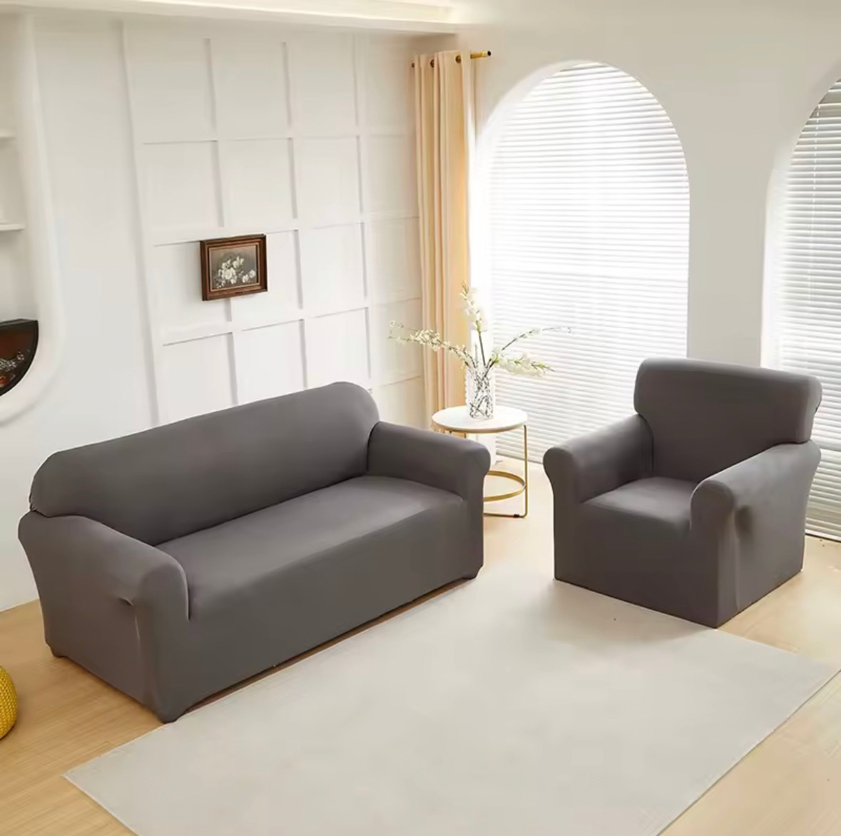 Housse de Canapé Extensible Unie Élégance