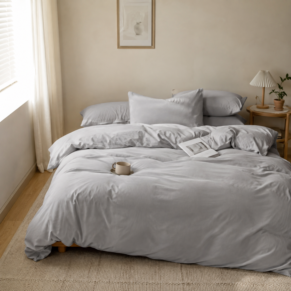 Housse de Couette Coton Lavé Douceur
