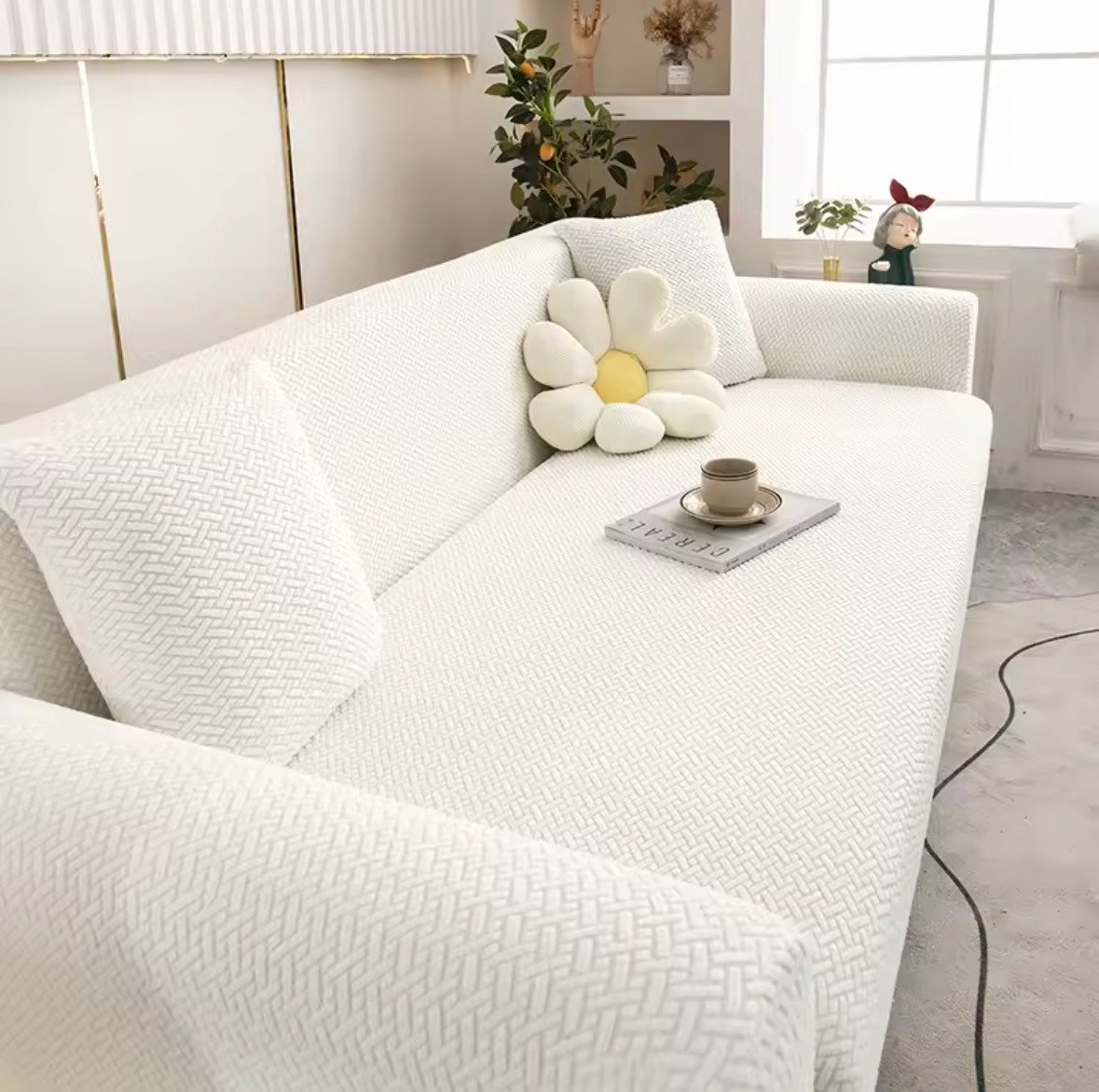 Housse de Canapé Jacquard Extensible Confort