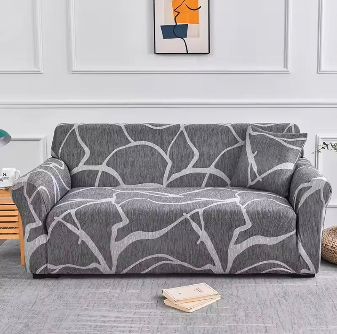 Housse de Canapé Extensible à Motif