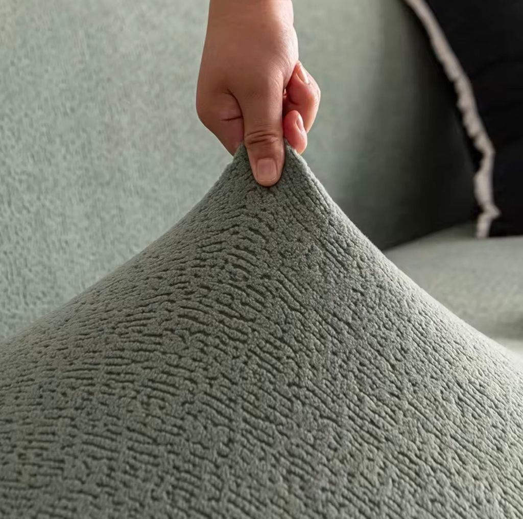 Housse de Canapé Extensible Bouclette Velours
