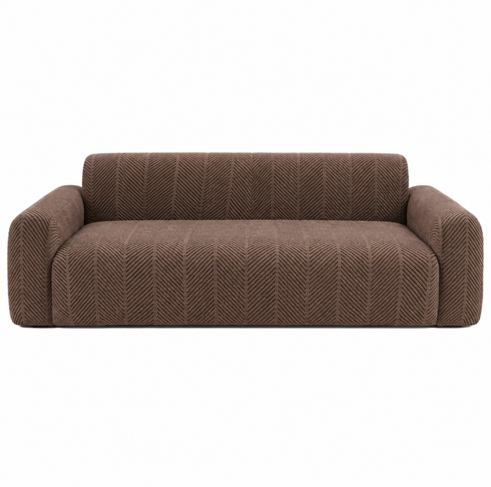 Housse de Canapé Extensible Texturée Géométrique, ligne de mesure d'accoudoir à accoudoir
