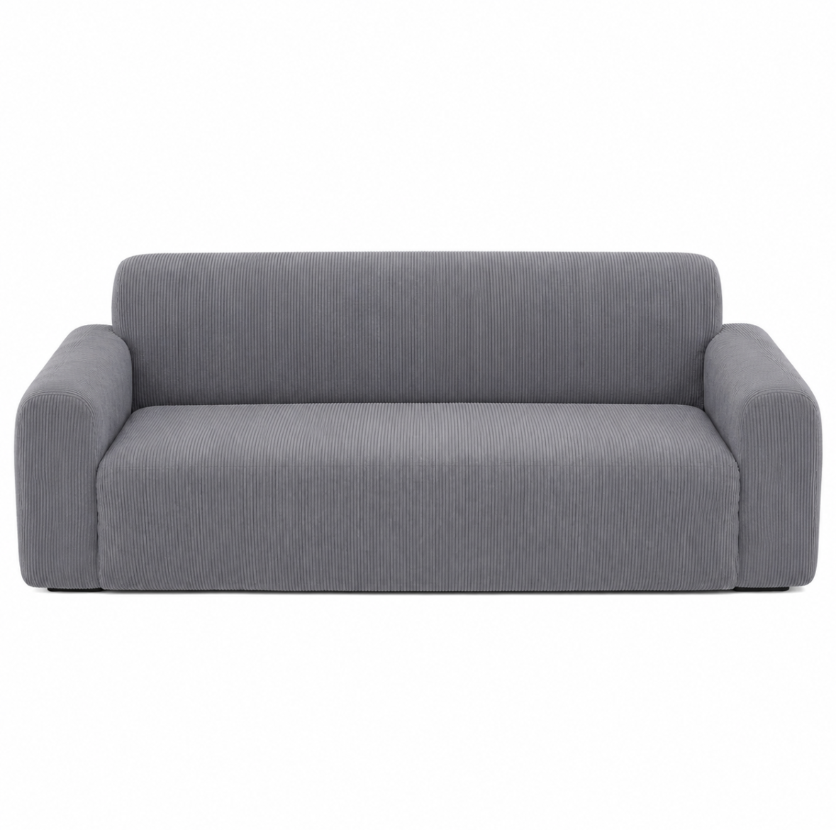 Housse de Canapé en Velours Côtelé Extensible