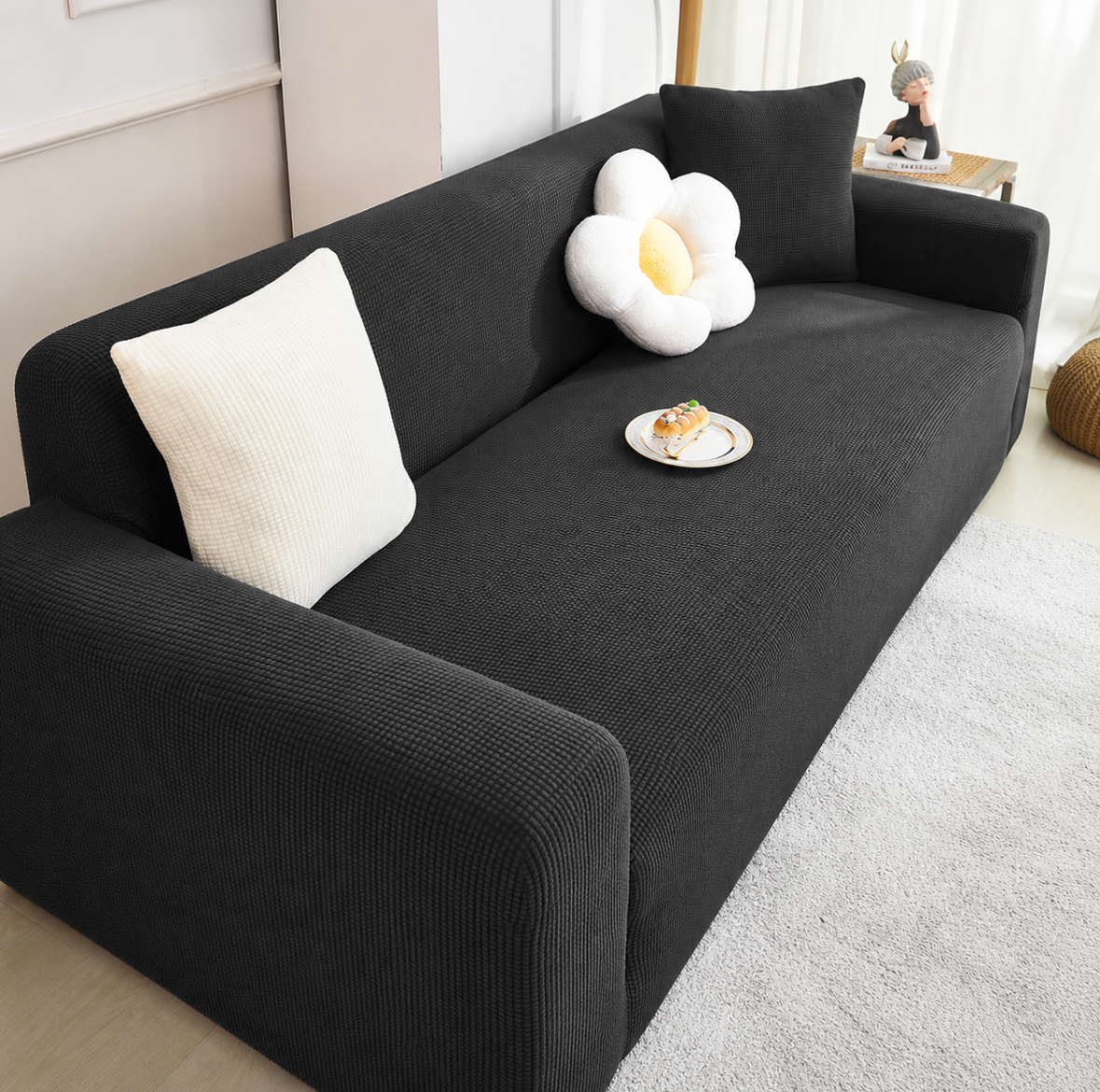 Housse de Canapé Jacquard Extensible
