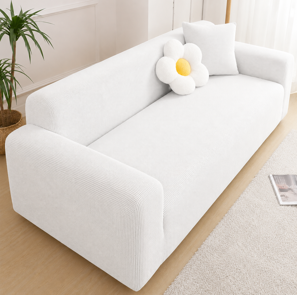 Housse de Canapé Jacquard Extensible