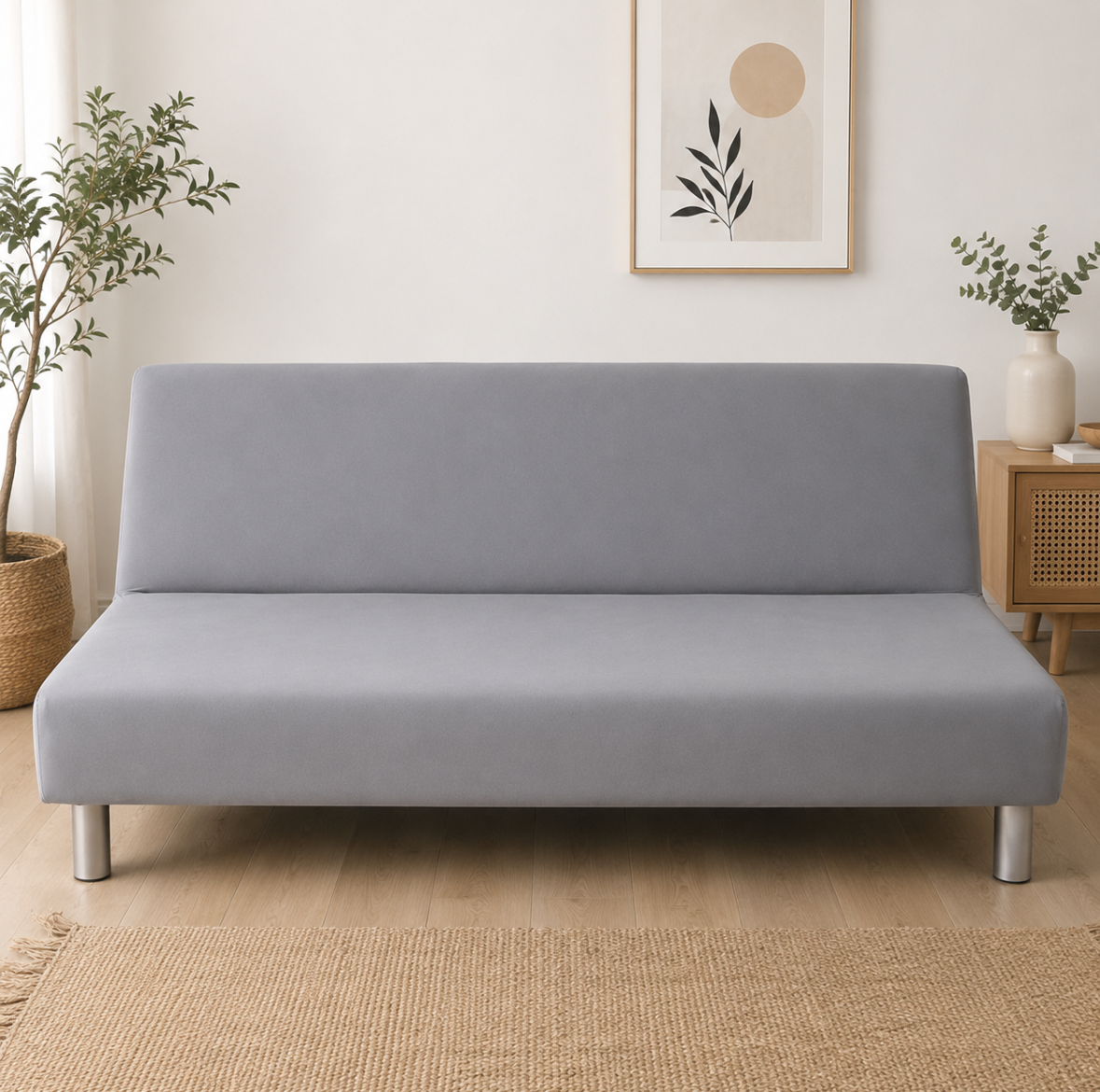 Housse de Canapé Clic-Clac Unie Extensible