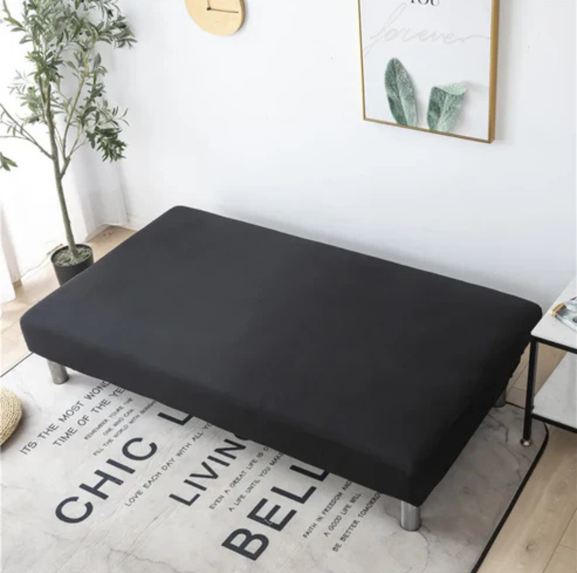 Housse de Canapé Clic-Clac Unie Extensible