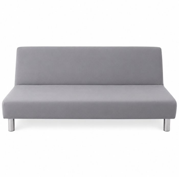 Housse de Canapé Clic-Clac Unie Extensible, ligne de mesure d'accoudoir à accoudoir