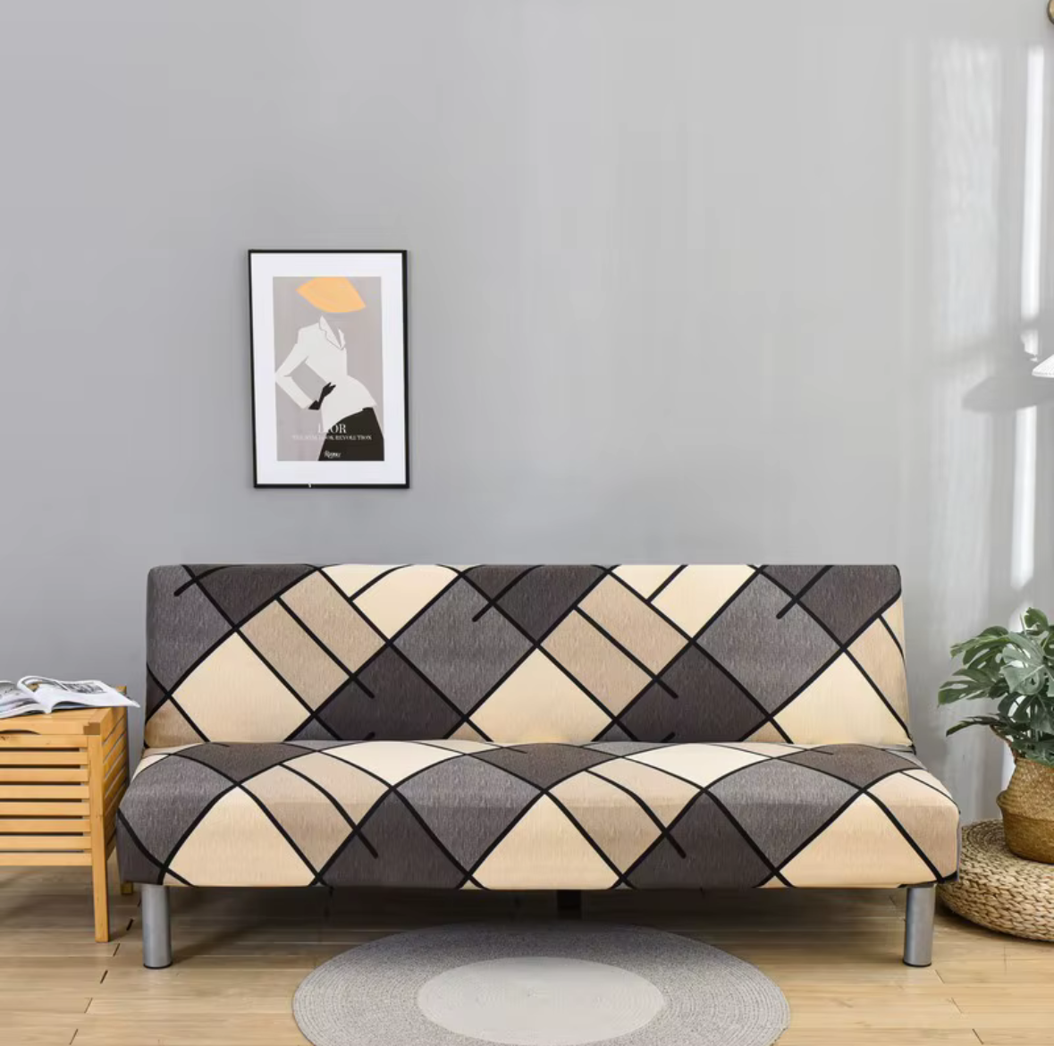Housse de Canapé Clic-Clac Extensible Moderne