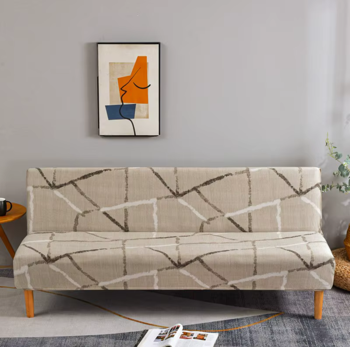 Housse de Canapé Clic-Clac Extensible Moderne