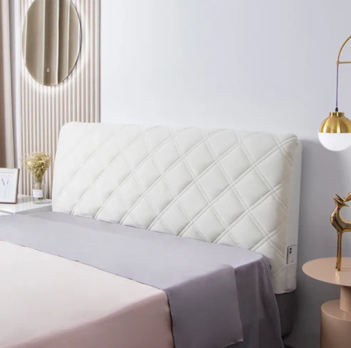 Housse de Tête de Lit Velours Matelassée