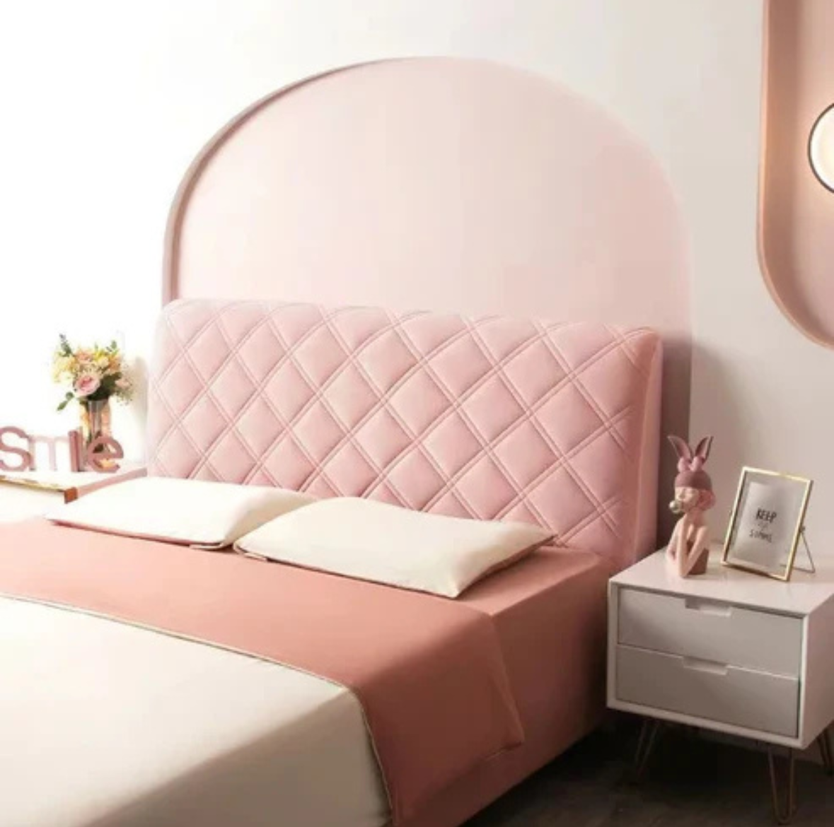 Housse de Tête de Lit Velours Matelassée