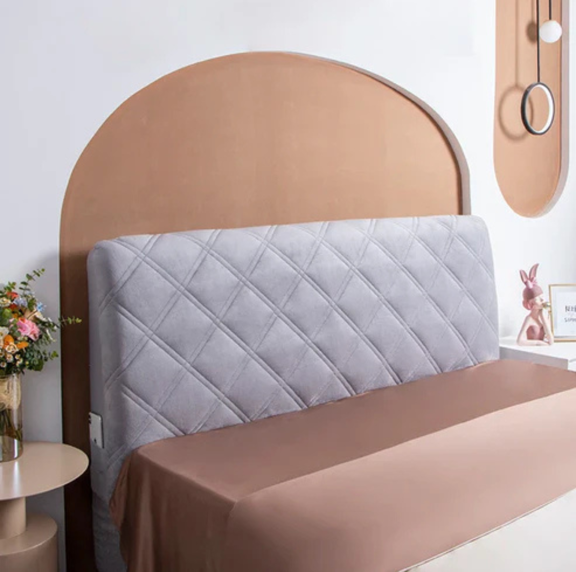 Housse de Tête de Lit Velours Matelassée