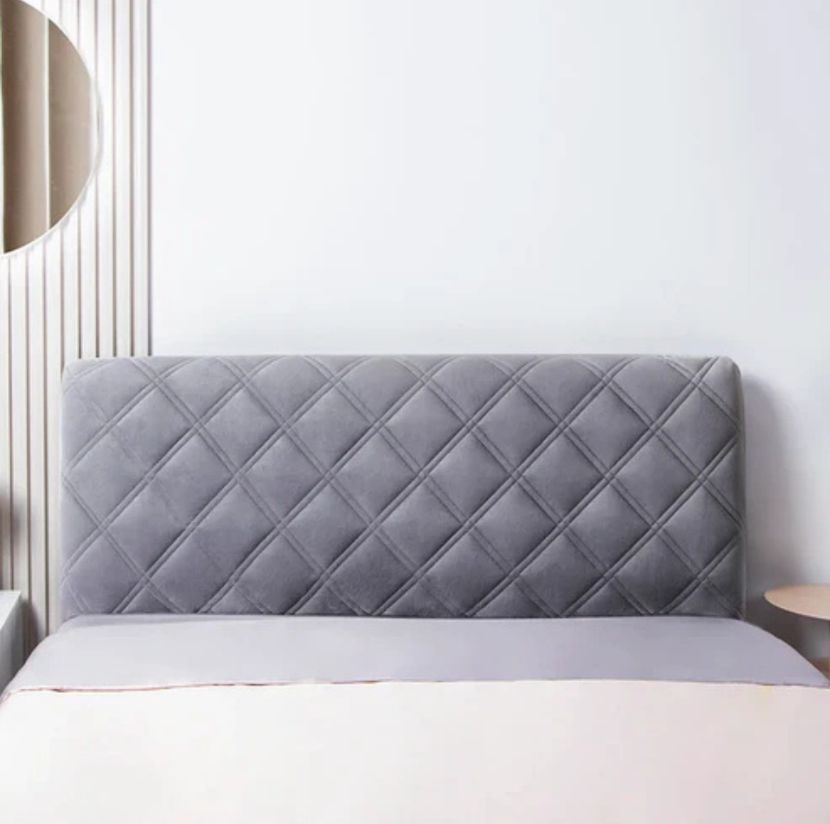 Housse de Tête de Lit Velours Matelassée