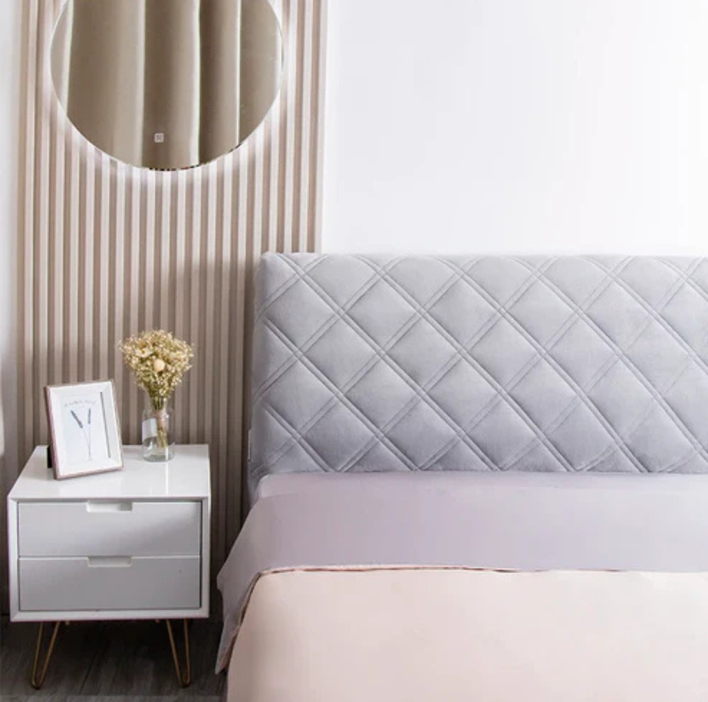 Housse de Tête de Lit Velours Matelassée