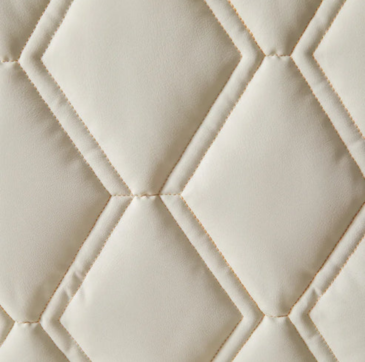 Housse de Tête de Lit Matelassée Effet Cuir