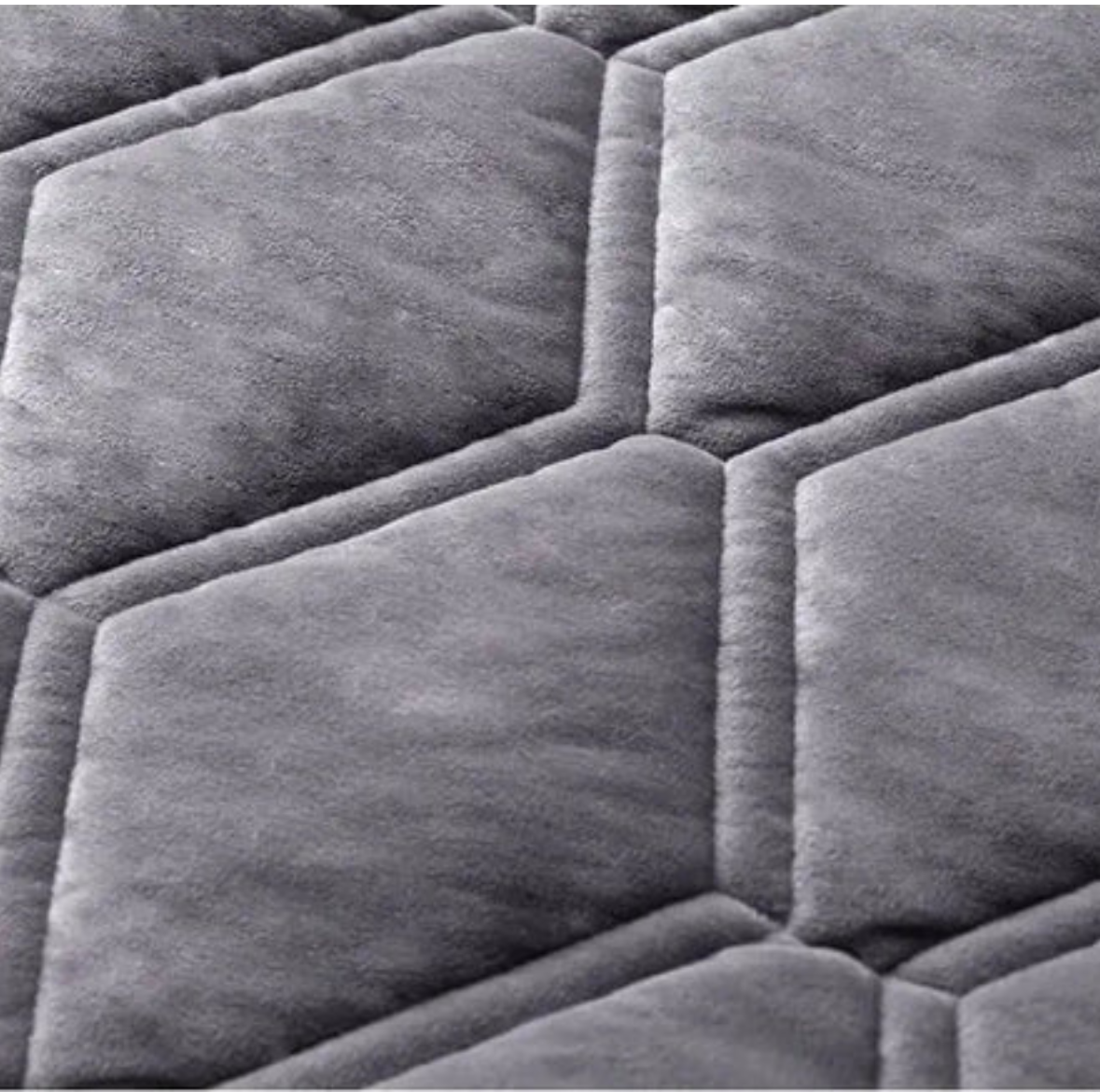 Housse de Tête de Lit Matelassée à Relief Géométrique