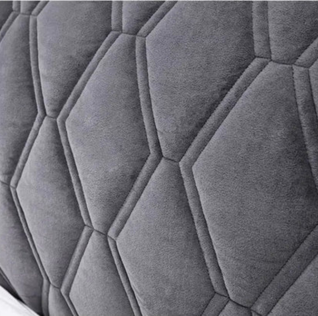 Housse de Tête de Lit Matelassée à Relief Géométrique