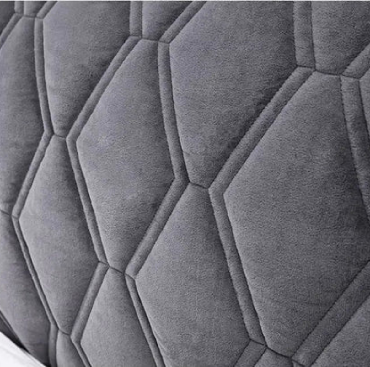 Housse de Tête de Lit Matelassée à Relief Géométrique
