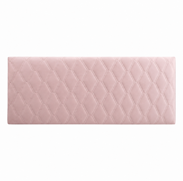Housse de Tête de Lit Matelassée à Relief Géométrique, ligne de mesure de la largeur