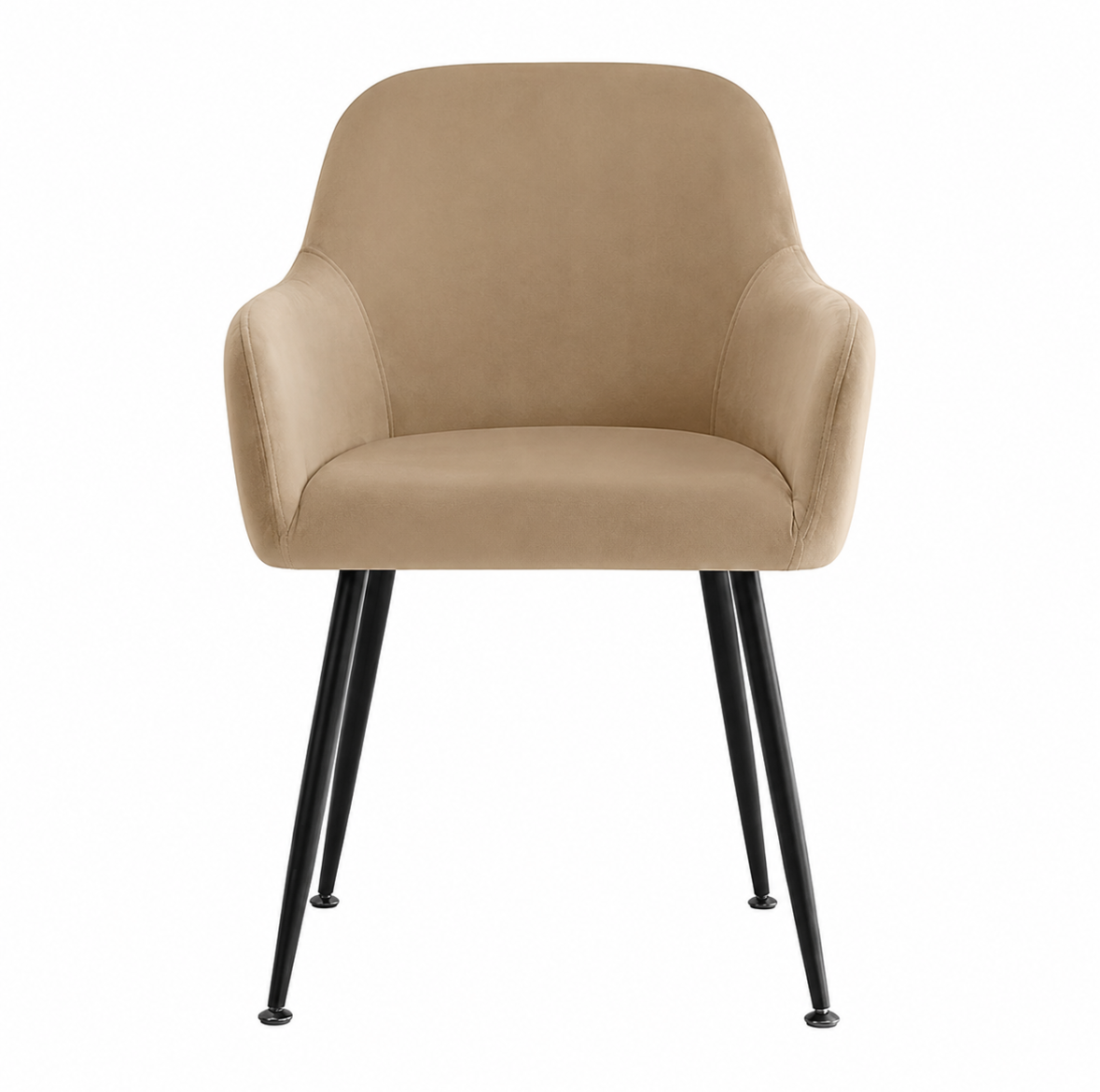 Housse de Chaise Velours avec Accoudoirs