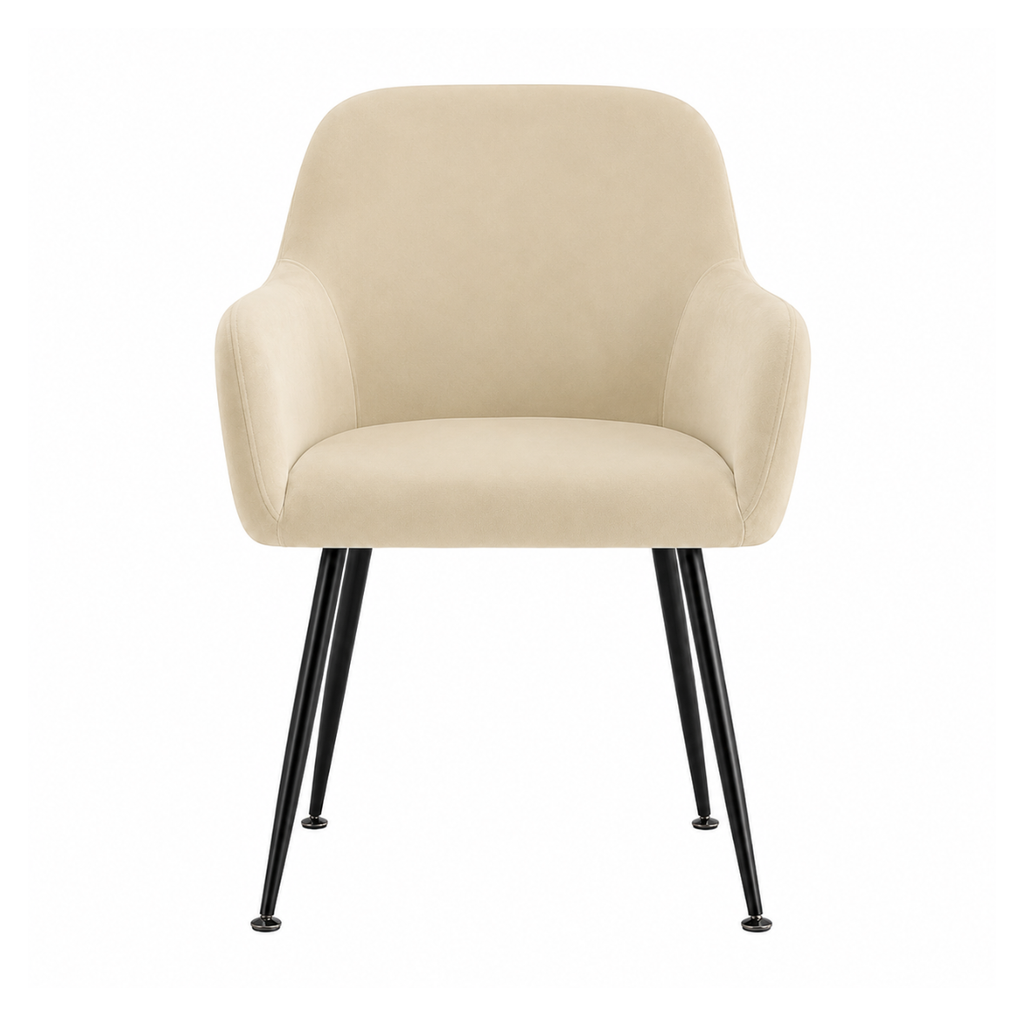 Housse de Chaise Velours avec Accoudoirs