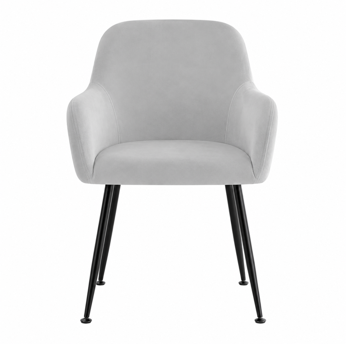 Housse de Chaise Velours avec Accoudoirs