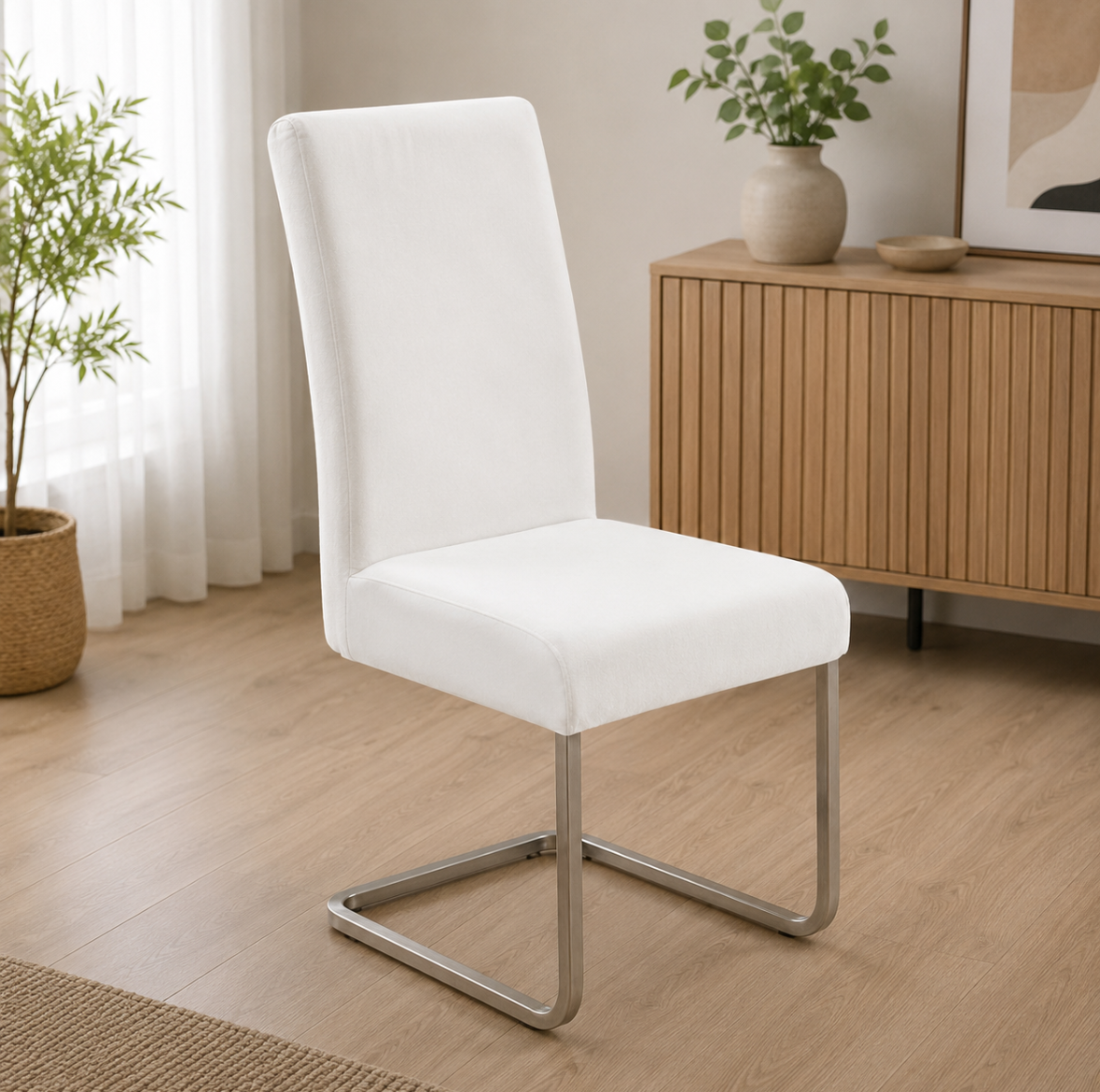 Housse de Chaise en Velours Doux Extensible