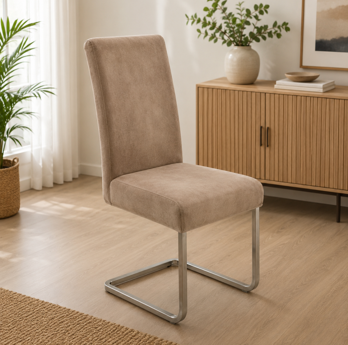 Housse de Chaise en Velours Doux Extensible