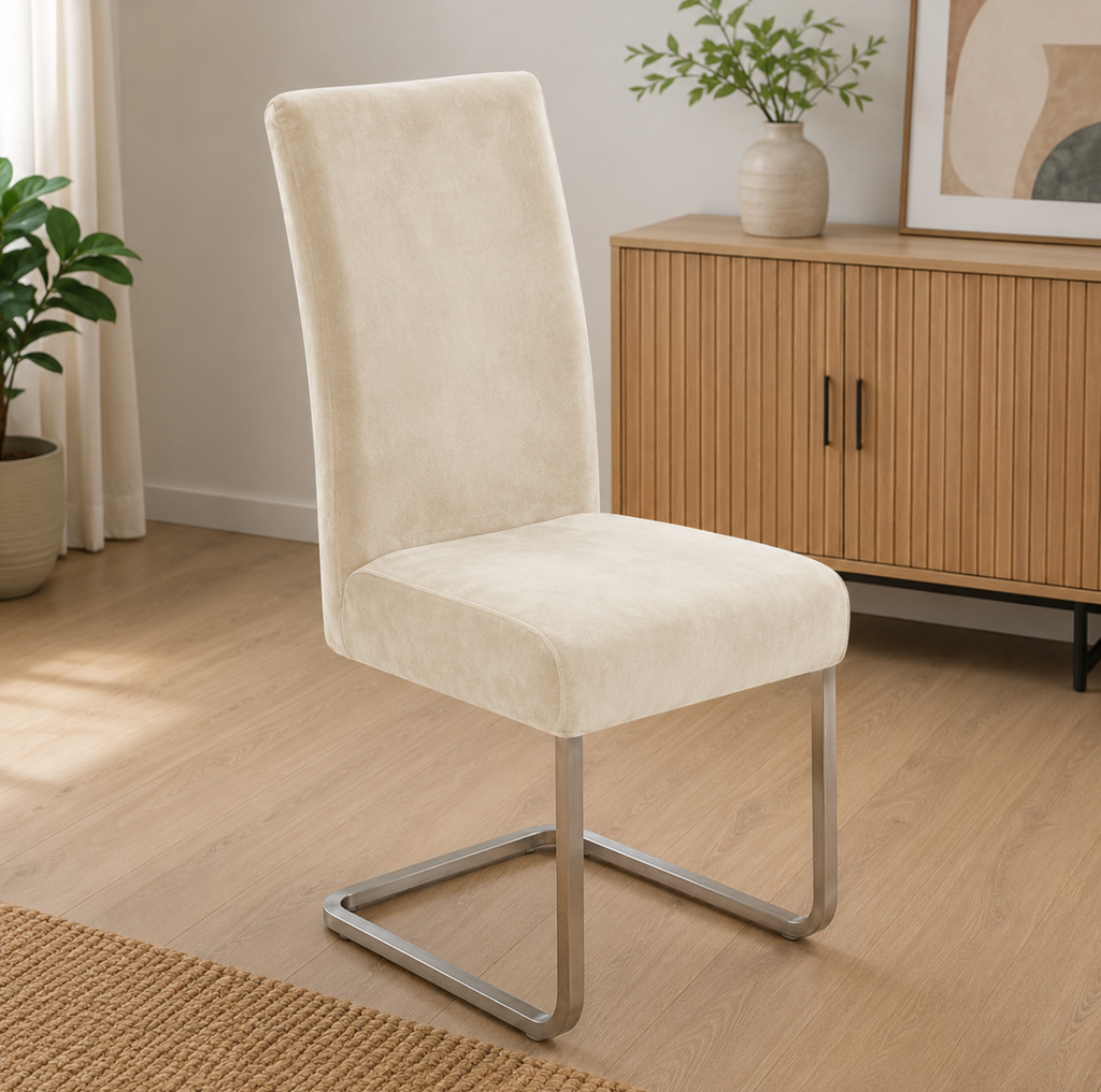Housse de Chaise en Velours Doux Extensible