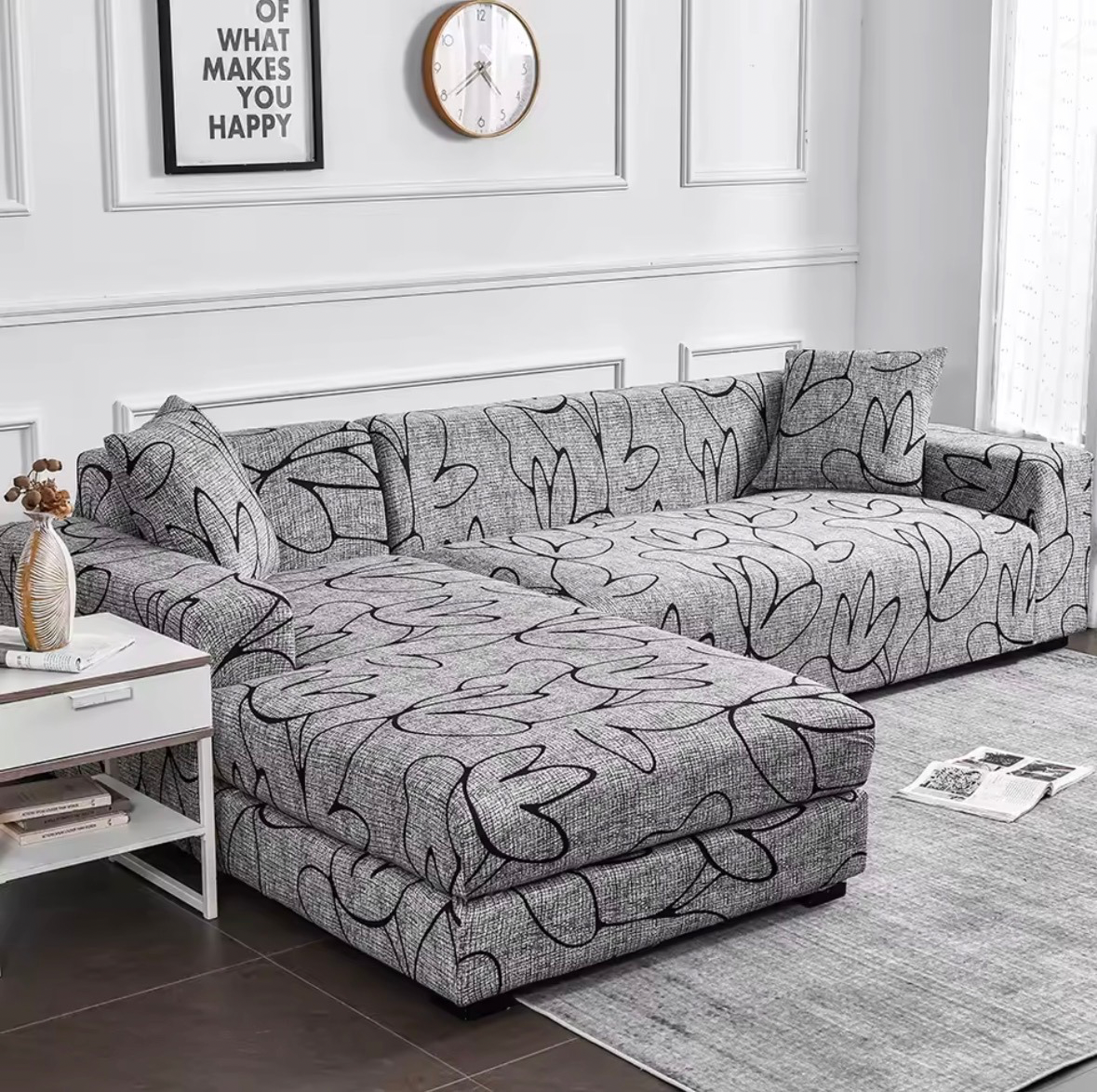Housse de Canapé Extensible à Motif