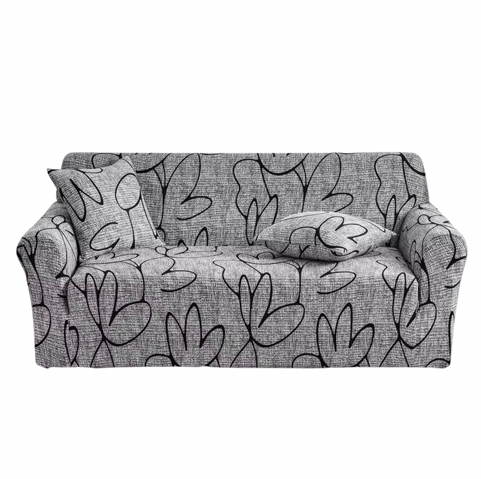 Housse de Canapé Extensible à Motif, ligne de mesure d'accoudoir à accoudoir