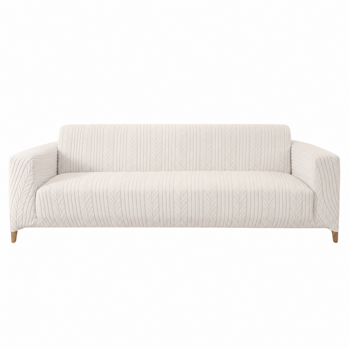 Housse de Canapé Jacquard Extensible Antidérapante, ligne de mesure d'accoudoir à accoudoir