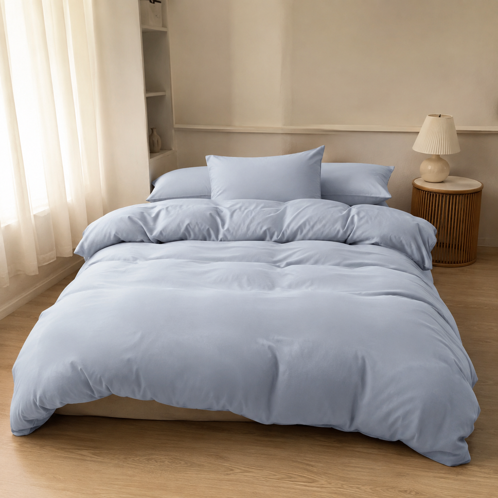 Housse de Couette Coton Lavé Douceur