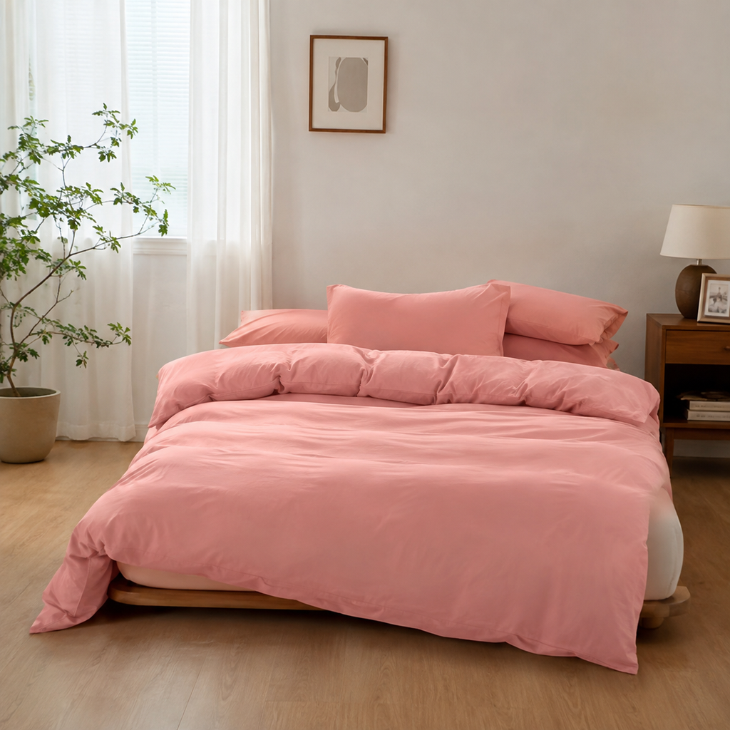 Housse de Couette Coton Lavé Douceur