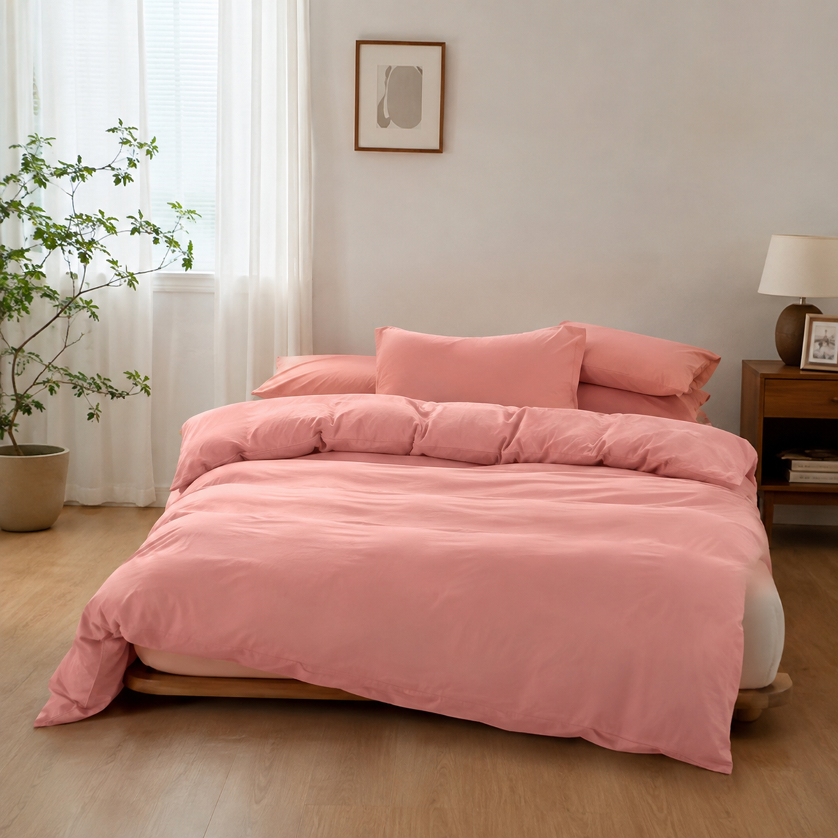 Housse de Couette Coton Lavé Douceur