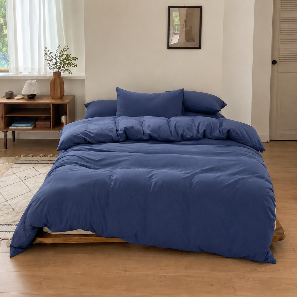Housse de Couette Coton Lavé Douceur